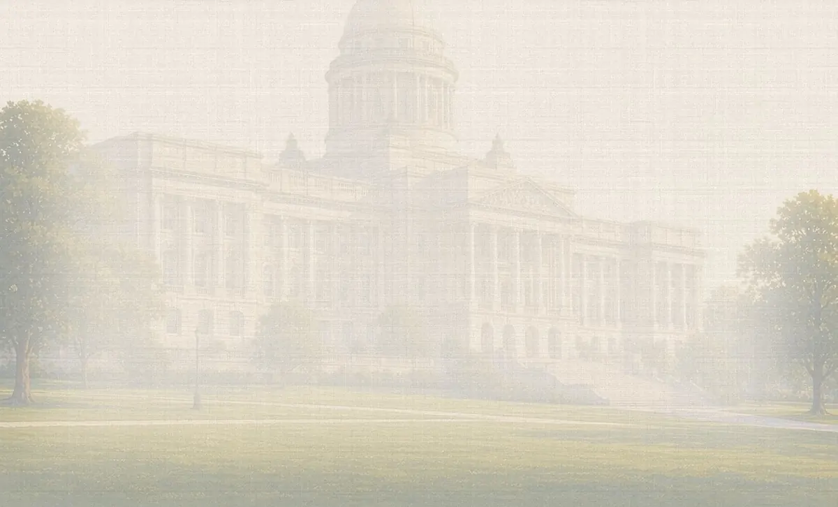 Soft watercolor wash: Kentucky State Capitol, Frankfort
