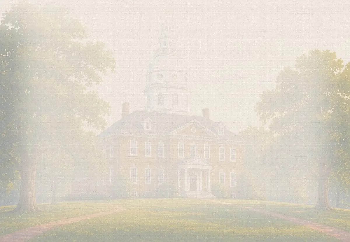 Soft watercolor wash: Maryland State House, Annapolis