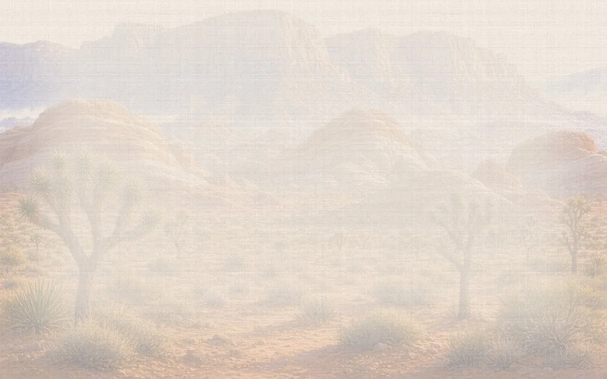 Soft watercolor wash: Calico Hills, Red Rock Canyon National Conservation Area